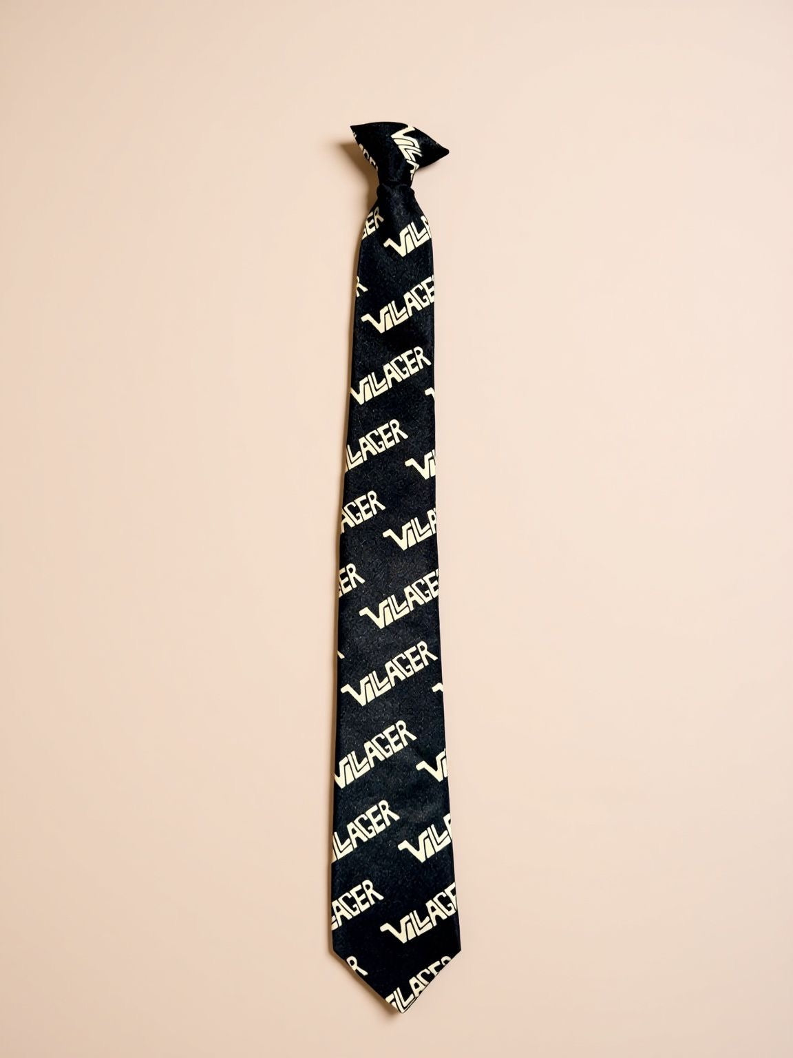 Villager Knotted Logo Tie - Black