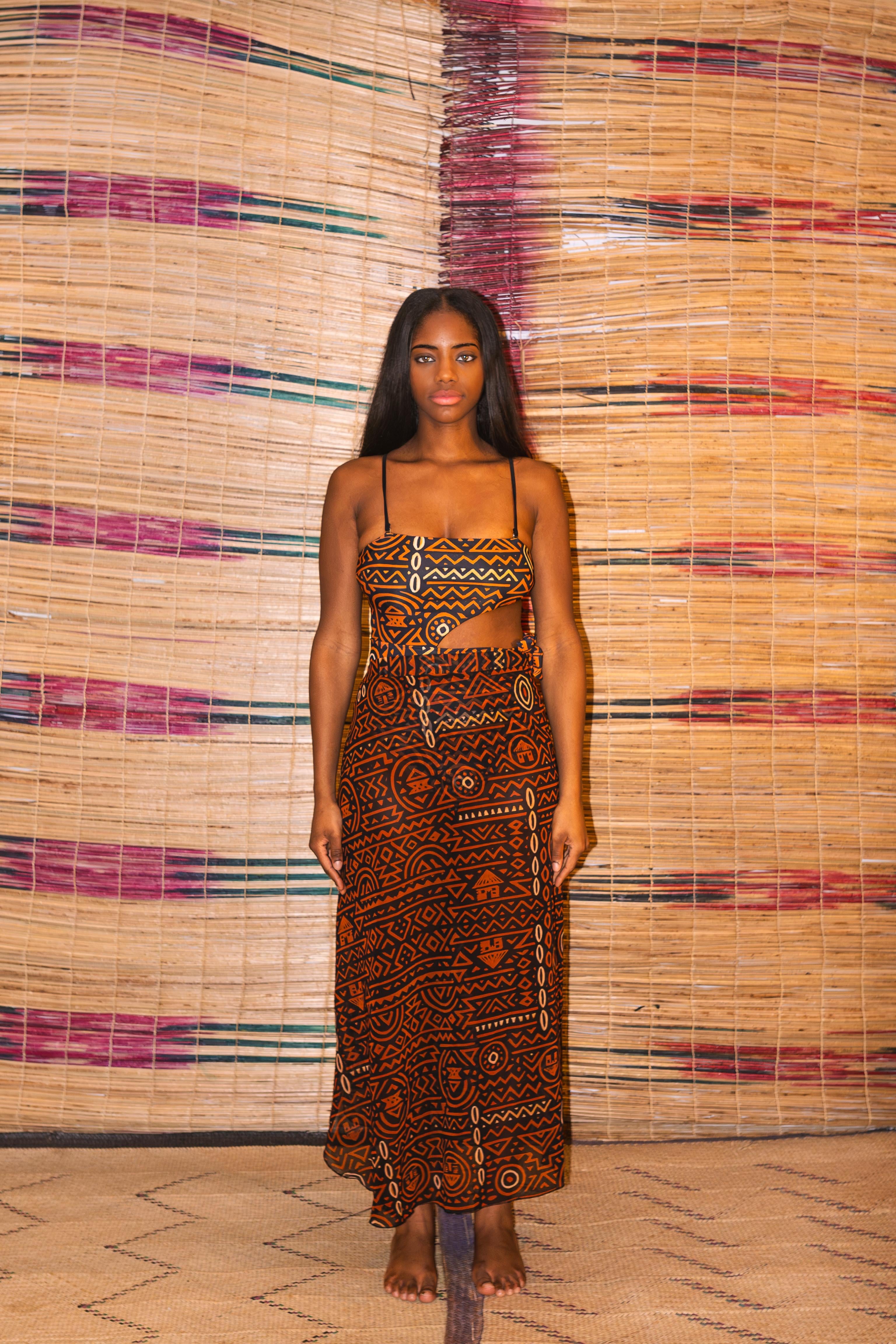 Villager Ancestral Tide Two-Piece Swim Set