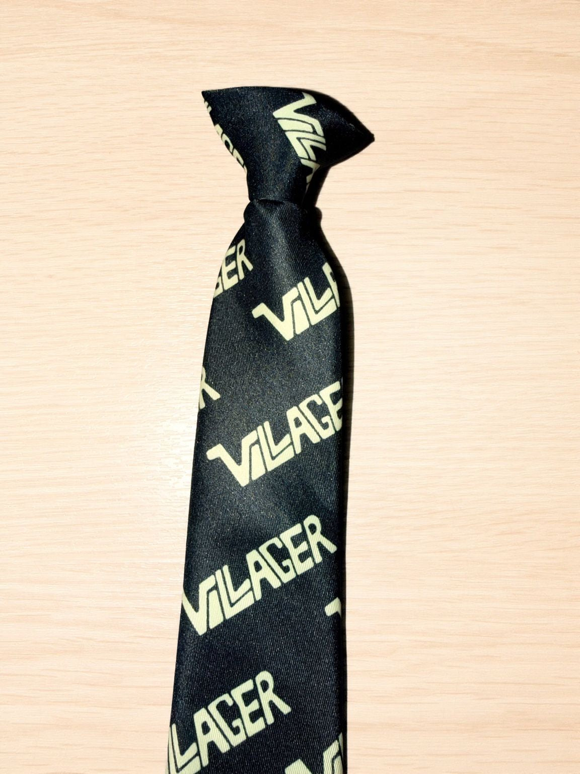 Villager Knotted Logo Tie - Black