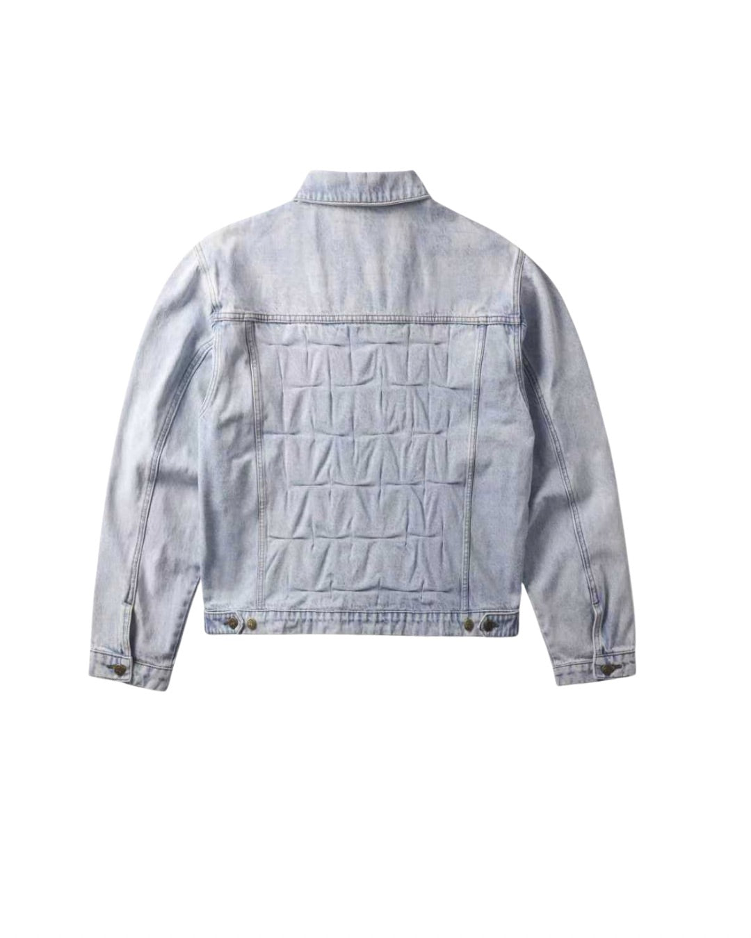 Villager Blue Grid Denim Set