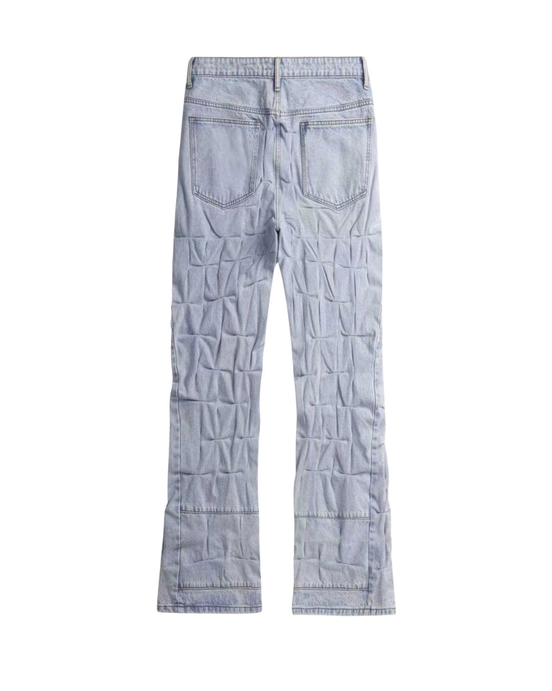 Villager Blue Grid Denim Set
