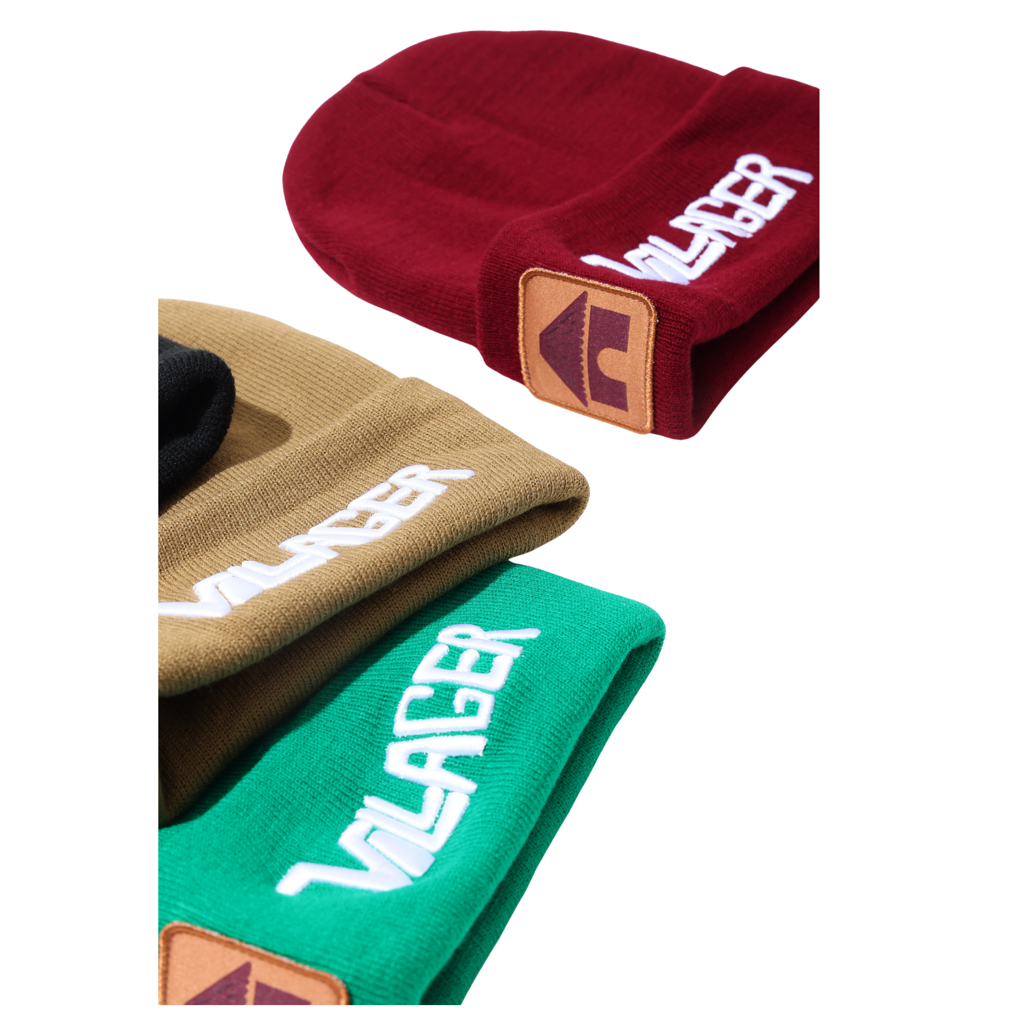 Villager Embroidered Knit Beanie