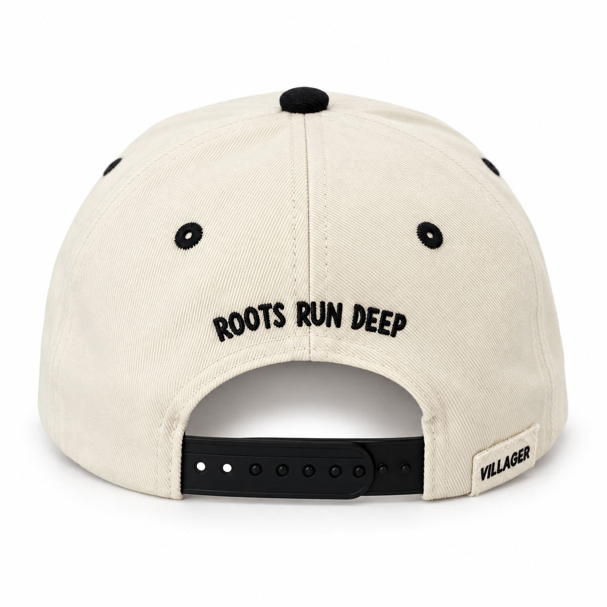 Villager Hutkeeper Snapback – Ivory / Black