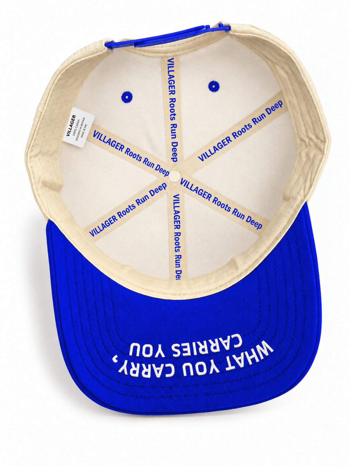 Villager Hutkeeper Snapback – Ivory / Blue