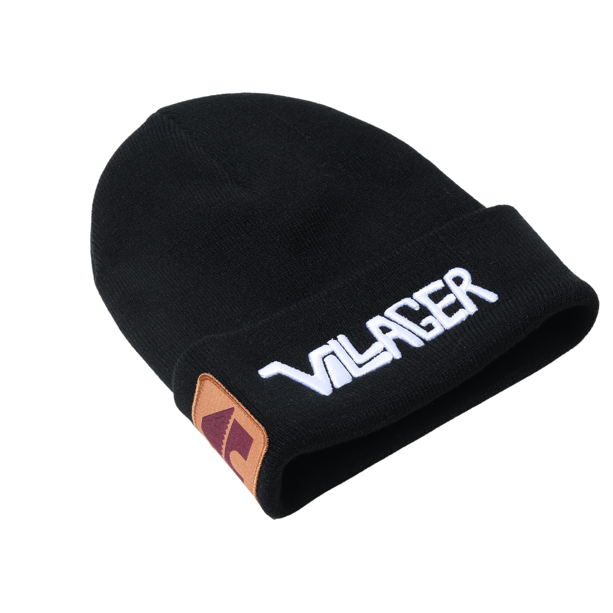 Villager Embroidered Knit Beanie