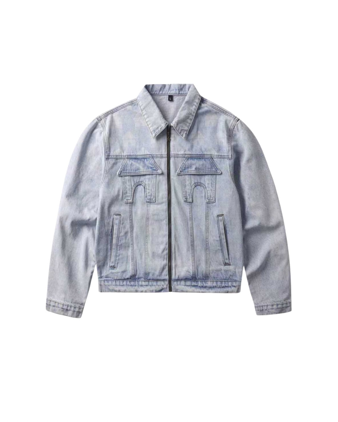 Villager Blue Grid Denim Set