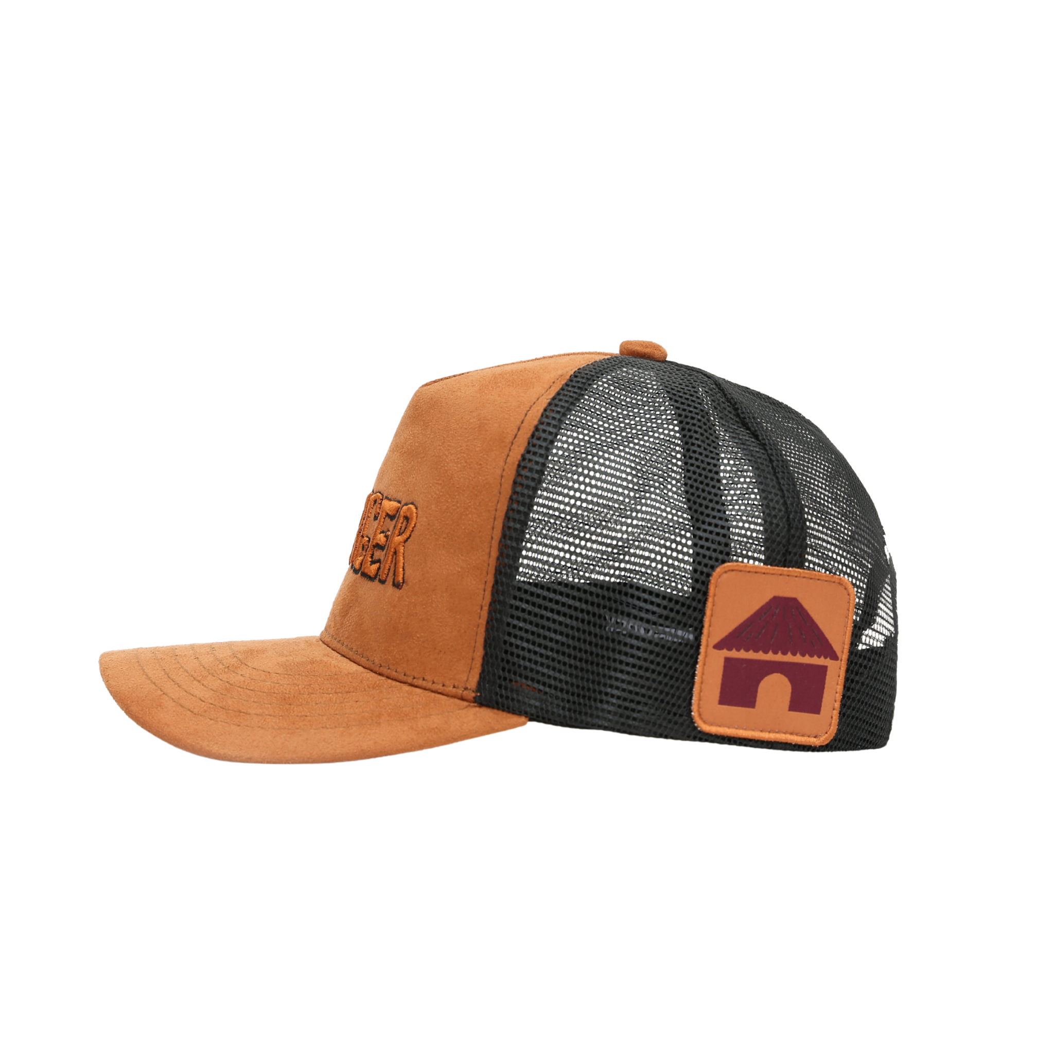 Villager Roots Trucker Hat – Suede & Mesh Snapback