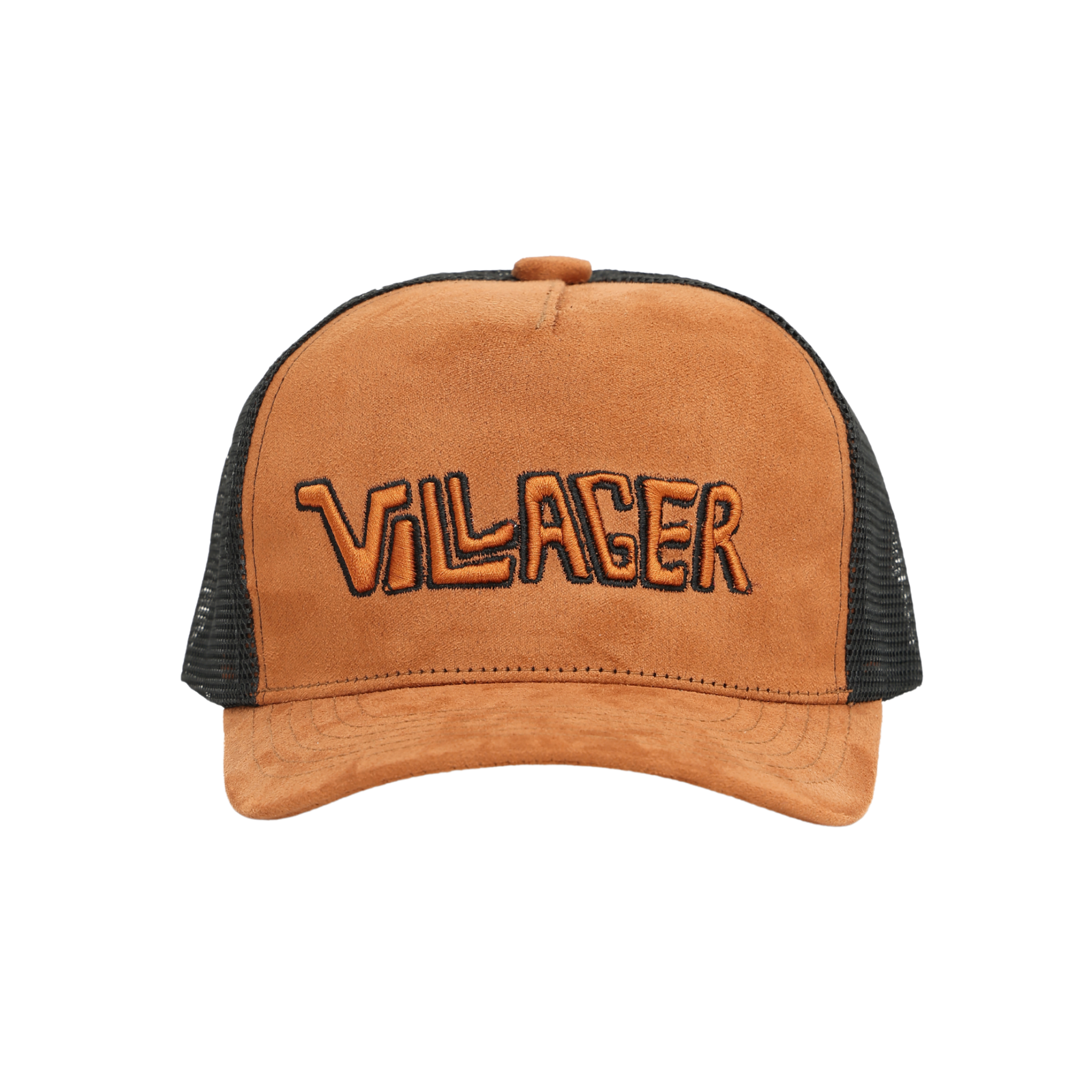 Villager Roots Trucker Hat – Suede & Mesh Snapback