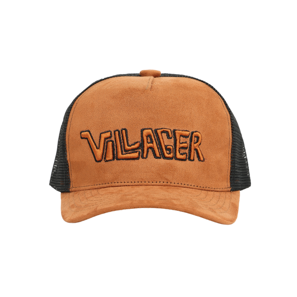 Villager Roots Trucker Hat – Suede & Mesh Snapback