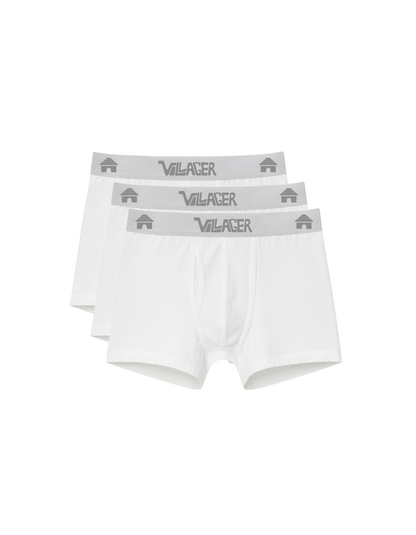 VILLAGER 3 Pack Boxers Brief White