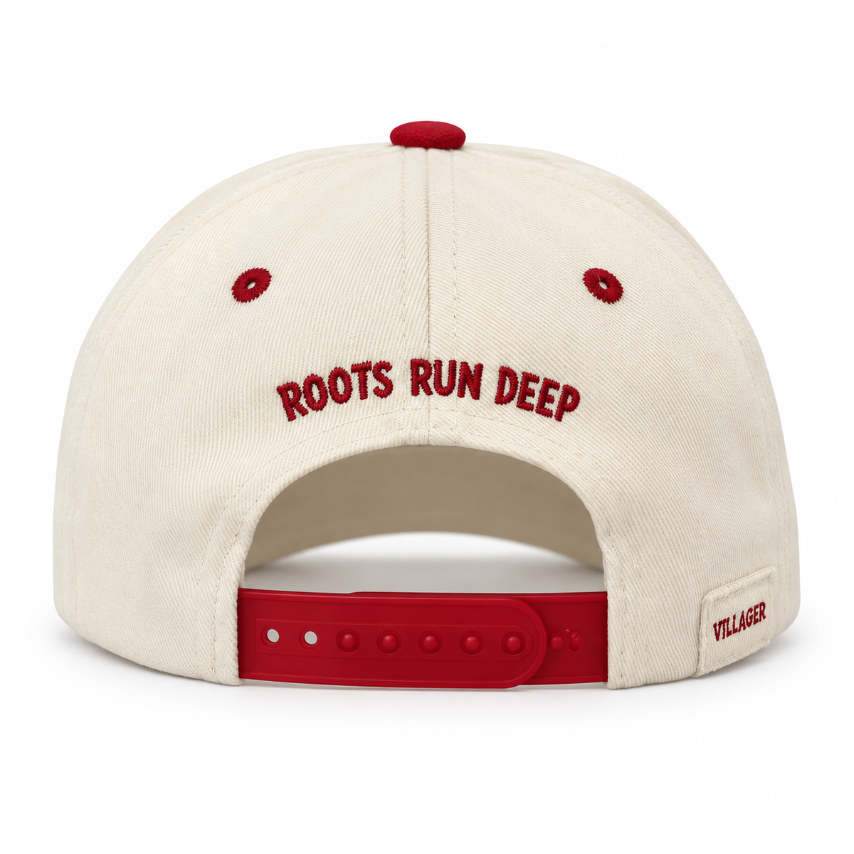 Villager Hutkeeper Snapback – Ivory / Red