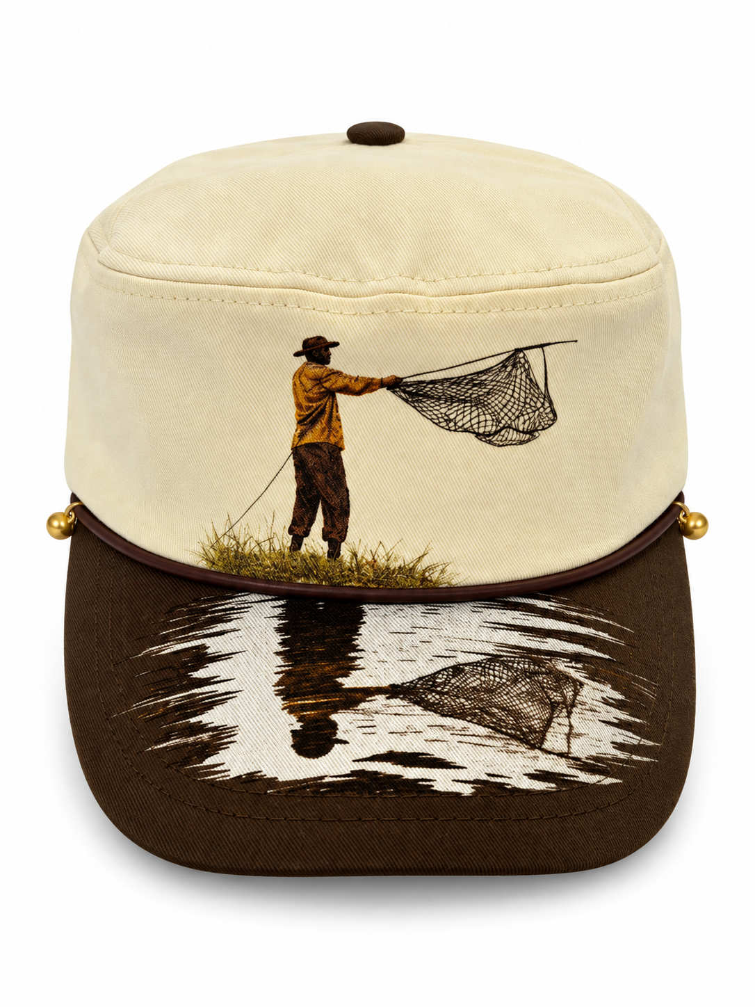 The Fisherman Hat – Cream & Chocolate
